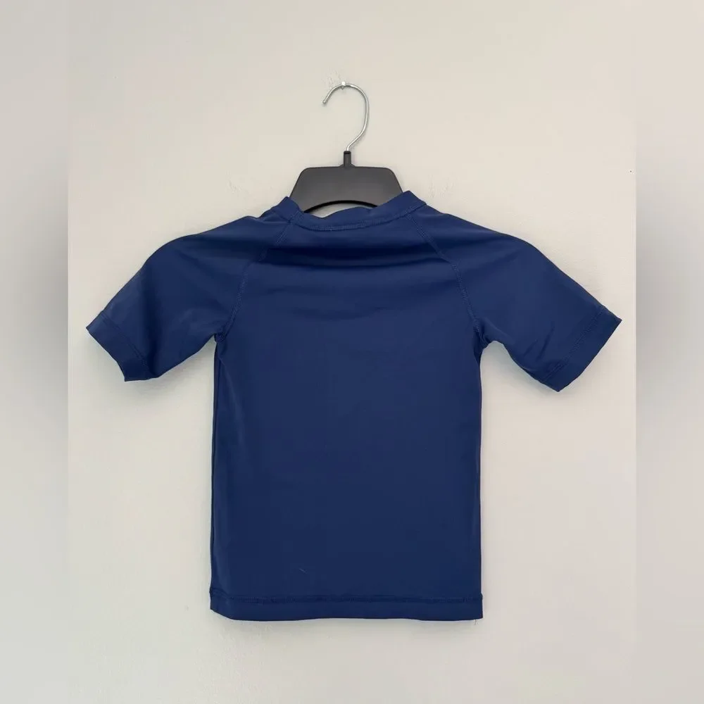 Hanna Andersson Blue Short Sleeve Rash Guard - Size 4